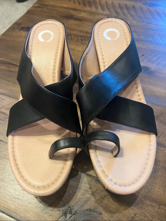 Journee Collection Shoes - Journee Collection Rayna Wedge Sandals Size 11